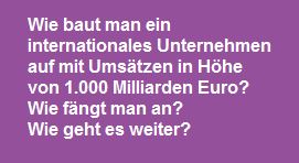 Aufbau eines internationalen Unternehmens