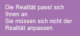 Realitt passt sich an