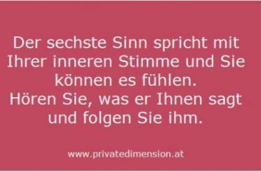 Der sechste Sinn und die inneren Stimme
