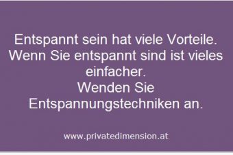 entspannt sein