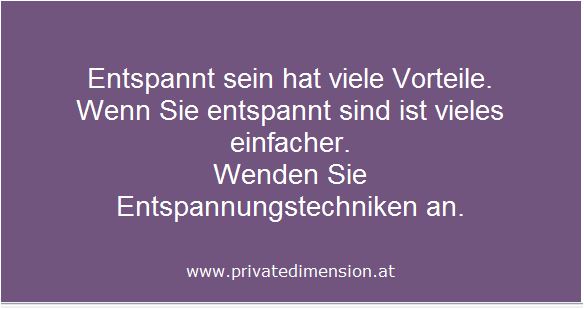 entspannt sein