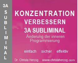 Konzentration verbessern Subliminal