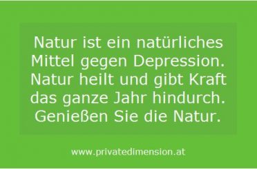Natur hilft gegen Depression