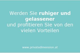 Ruhiger und Gelassener