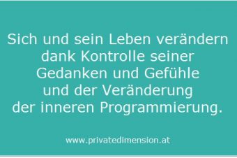 sich ändern und sein Leben verändern