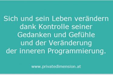 sich ändern und sein Leben verändern