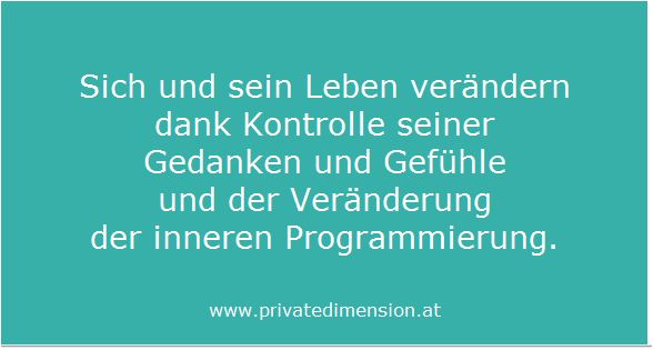 sich ändern und sein Leben verändern