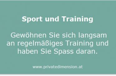 Sport und Training