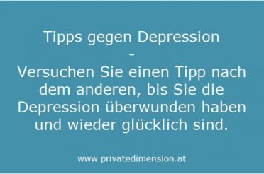 Tipps gegen Depression