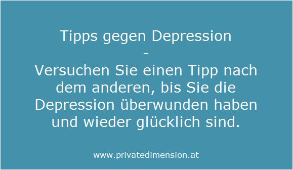 Tipps gegen Depression
