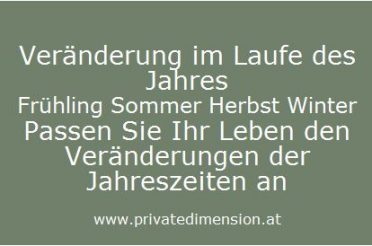 Veränderung im Laufe des Jahres